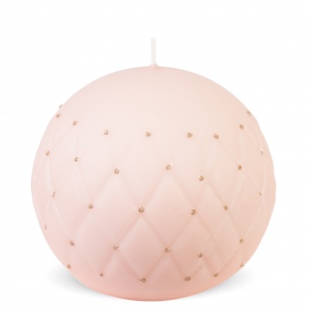 Pl por alakú rózsaszínű gyertyafényes szőnyeggömb 12