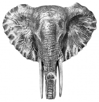 Elefánt lógó dísz